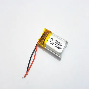 3.7 V, 100mAh 501220 Lithium Polymer Li-Po li ion Nabíjateľnú Batériu buniek Pre Mp3 MP4 MP5 GPS mobilné bluetooth