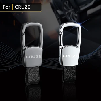 Pre Chevrolet Cruze 2011-2018 2019 2020 Auto Príslušenstvo, Nové Kožené Auto Keychain Dekoratívne Krúžok Na Auto Logo Zliatiny Keyring