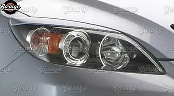 Viečka pre svetlomety prípade Mazda 3 HB 2003-2008 ABS plastové podložky riasiniek obočie zahŕňa príslušenstvo, auto tuning styling