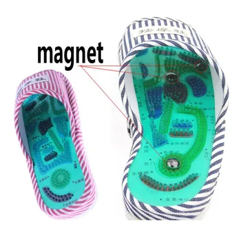 Zdravotnej Starostlivosti Akupunktúra Nohy, Masážne Papuče Zdravotnej Obuvi Reflexná Magnetické Sandále Akupunktúra Nohy Masér Magnet Topánky