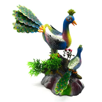 Peacock Otvorte Obrazovku Hudby Svetlo Simulácia Hovor Elektrické Ovládanie Hlasom Páva Indukčné Zvuk Kontrolu Hračky Umiestnené Koncert Vták