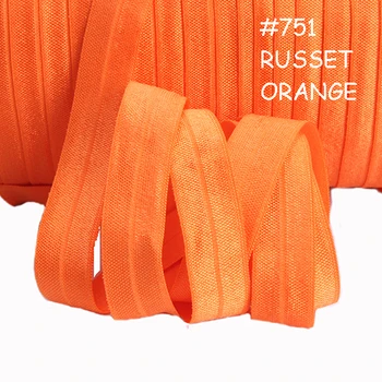 #750 Russet orange nepriateľ, doprava zdarma farbou elastické pásky na vlasy príslušenstvo, 100 farby nepriateľ na sklade