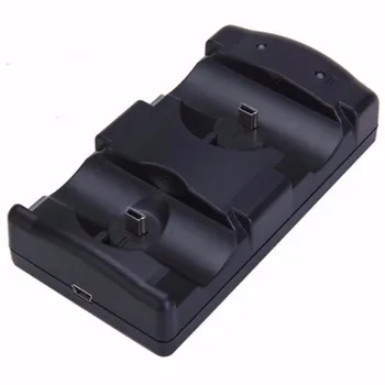 Dual Nabíjačky USB Dual Plnenie Powered Dock Nabíjačka pre Sony PlayStation 3 pre PS3 Radič & Presunúť Navigáciu