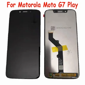 Pôvodný Pre Motorola Moto G7 Hrať LCD Displej Dotykový Displej Digitalizátorom. Montáž Snímača G7Play XT1952 Telefón Pantalla
