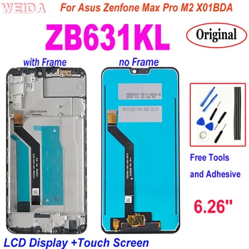 Pôvodný Pre Asus Zenfone Max Pro M2 ZB631KL ZB630KL X01BDA LCD Displej Dotykový Displej Digitalizátorom. Montáž pre Asus LCD ZB631K
