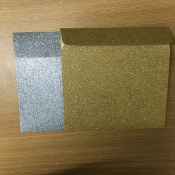 50pcs lesk zlata a striebra papier jedinečný obklopiť sa na svadobné pozvánky karty vlastnú veľkosť pre svadobné dekorácie