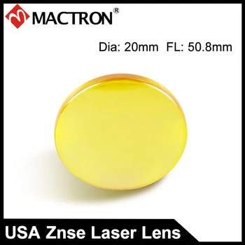 USA Zinok Selenide Optickej Šošovky, KVO ZnSe Co2 Laser Focus Objektív Dia 20 mm FL50.8 mm