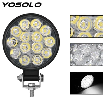 YOSOLO 4x4 Off Road Jazdy Svetlo Super Svetlé Miesto Lúč Kolo LED Svetlo, Bar 42W LED Pracovné Svetlo Pre Truck Traktor