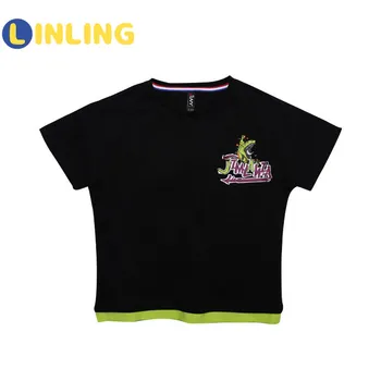 LINLING Chlapec Teens Topy detské Letné Oblečenie Bavlna Dinosaura Krátky Rukáv Deti Tshirts Chlapec Bežné Pohode T-shirt V235