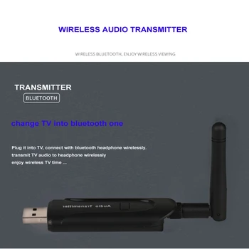 B5 Bezdrôtová Hudby Audio Vysielač Stereo Bluetooth 4.0 Vysielač S Anténou CSR8670 pre TV Prenosné DVD PC