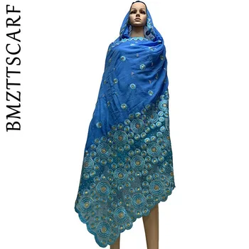 Nové Moslimská Šatka africkej ženy šatku šály, vysoká kvalita ťažké bavlna zápas čistý šatka veľká veľkosť šatka pre pashmina BM706