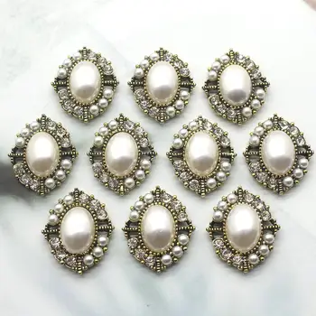 Vysoká kvalita! 10pcs 26 mm diamant zliatiny pearl Diy šperky, doplnky, dekorácie môžu byť šitie nastaviť veľkoobchod handmade dizajn, Aby