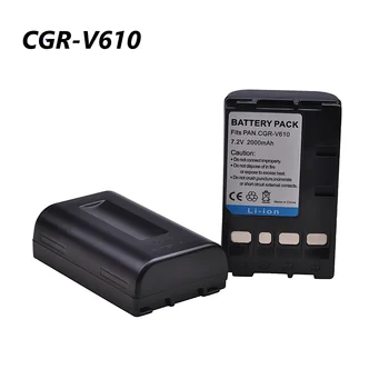 1Pc 2000mAh CGR-V610 CGR V610 batéria pre Panasonic NV-RX14, NV-RX18, NV-RX24, RX37, RX18B, RZ10, CGRV610 batérie