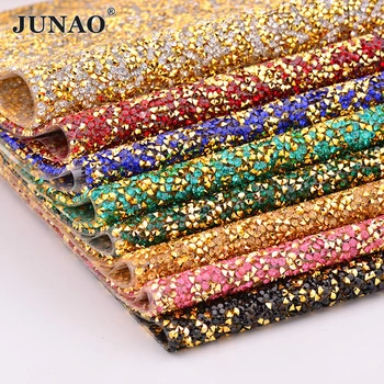 JUNAO 24 Farba rýchlu Opravu Multicolor Drahokamu sieťovín Crystal Orezania pása s nástrojmi Živice Kamienkami Nášivka pre Šperky DIY Remeslá