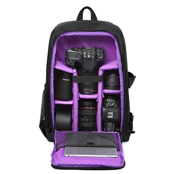 Populárne nový profesionálny Vodotesný fotografovanie Fotoaparát Tašky ženy muži počítača taška 15-palcový batoh W/Daždi Kryt Pre Nikon Ca