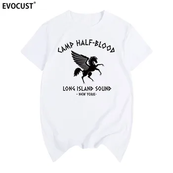 Tábor dvojakej krvi new York Long Island Zvuk Percy Jackson Letné tričko Bavlna Mužov tričko ženy, ČAJ módne Bežné