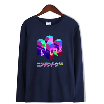 2020 Nové Módy Klasické Hráč N64 Tlač Crewneck t shirt Kostým t-shirt Harajuku Plus Veľkosť tričko Tee Hip Hop Streetwear