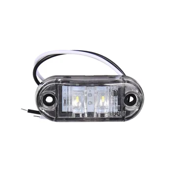 Crbrillar 2ks 12V/24V LED, Bočné Obrysové Svetlá Vozidla Vonkajšie Osvetlenie Výstraha zadné Svetlo Auto Náves Kamiónu, nákladného automobilu Lampy Biela farba