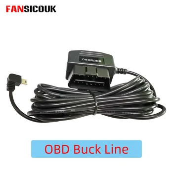 OBD II Buck Line 24 Hodín denne a Parkovanie Monitorovanie Auto Fotoaparát Radarový Detektor DVR Kamera Dĺžka Kábla 3 m Príslušenstvo