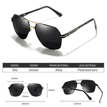 AOZE 2020 Luxusné mužov polarizované slnečné okuliare pre outdoorové športy jazdy slnečné okuliare polaroid mužov pilot kovovým rámom slnečné okuliare UV400