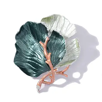 Nový Hot Veľká Leaf Kolíky Brošne Kovové Odznak Brošňa pre Ženy, Dámy Módne Šperky Taška Oblečenie Kolíky Príslušenstvo Darček k Narodeninám