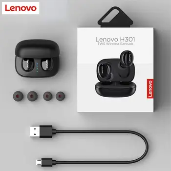 Originálne Lenovo H301 TWS Bluetooth 5.0 Slúchadlá Hluku Znížiť HiFi Basy Touch Ovládania Stereo Headset