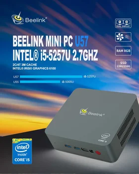 Beelink U57 8GB 256 GB Mini PC Windows 10 Hráčov Intel Core i5-5257U Dual WIFI, bluetooth 4.0, 1000M LAN USB3.0 Počítač, TV BOX