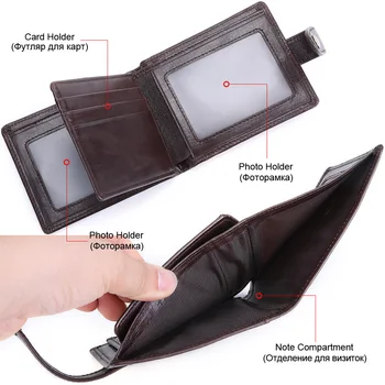 MISFITS Originálne Kožené pánske Mini Peňaženka Bežné Hasp Slim Peňaženky Krátke Malé Peňaženky s Držiteľom Karty Vrecku Ultra Tenký Dizajn