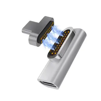 USB C Magnetický Adaptér 20Pins Magnetické USB C 3.1 Converter Adaptér Podporu 86W PD Alebo Mac Book Pro15