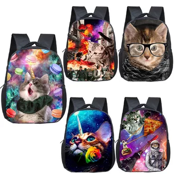 12 palcový zábavné mačiatko mačka a Šišku malý batoh deti mš taška deti školské tašky batoľa batoh chlapec dievčatá knihy taška