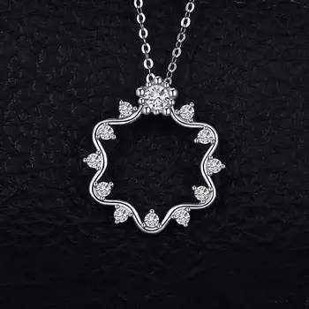 JewelryPalace Kvety Cubic Zirconia CZ Náhrdelník Prívesok Bez Reťazca 925 Sterling Silver Prívesok Módne Ženy Šperky