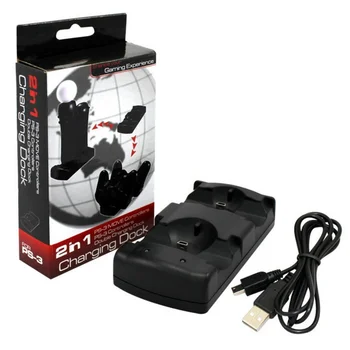 Pre Sony PS3 Duálny Nabíjačka, Kábel USB Powered Nabíjací Dok Pre Playstation 3 Move Ovládač Gamepad Controle Pre MOVE Controller