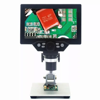 G1200 Digitálneho Elektronického Mikroskopu 12MPX 7 Palcový Veľký Displej LCD Displej 1-1200X Kontinuálne Zosilnenie Nástroj zväčšovacie sklo
