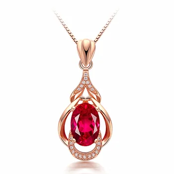 MOONROCY Rose Gold, Červená Farba Crystal Náhrdelník Chokers Prívesok Reťazca Šperky Veľkoobchod pre Ženy, Dievčatá Dropshipping Šperky