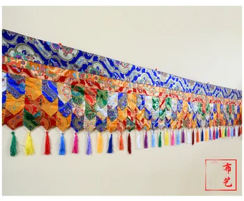2 M dlhý Veľkoobchod Budhistické supplie Budhizmus rodiny Chrámu Výšivky stene Visí tabuľka Oltár Prikladať záclony závesy