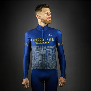 Cyklistický dres pro team 2021 Jar Jeseň mužov cyklistický dres s dlhým rukávom nosenie MTB šport jersey cycliste homme bicykli ropa hombre
