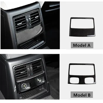 Interiér zadné sedadlo air vent dekoratívne rám kryt výbava Uhlíkových vlákien pre BMW 3 series e90 E92 klimatizácia zásuvky obtlačky