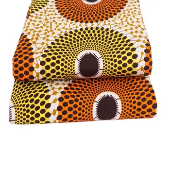 Ankara Afriky Polyester Vytlačí Batik Patchwork Textílie Reálne Handričkou Vosk Vysoko Kvalitný Afrike Šijací Materiál 6yards Na spoločenské Šaty