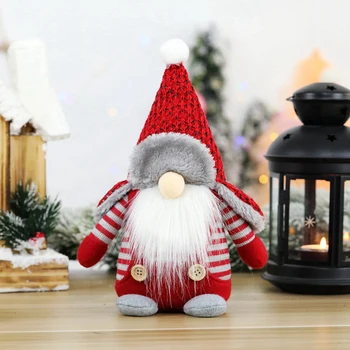 Santa Claus Snehuliak Elf Vianočné Ozdoby Anonymný Bábika Nový Rok 2021 Prospech Party Dekorácie pre Domov veselé Vianočné Ozdoby