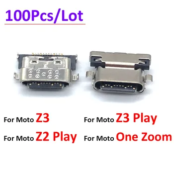 100ks/Veľa, Konektor Micro USB Nabíjací Port Jack Konektor Dock Pre Motorola Moto Z3 / Z3 Play / Z2 Play / Jeden Zoom