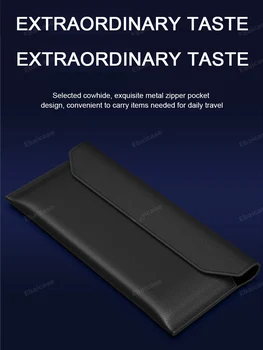 Pre Huawei Mate X XS Prípade Ebaicase Pôvodné Skladacie Originálne Kožené Peňaženky Puzdro taška Pre Samsung Galaxy Fold 2 W20 SM-F9000 Prípade