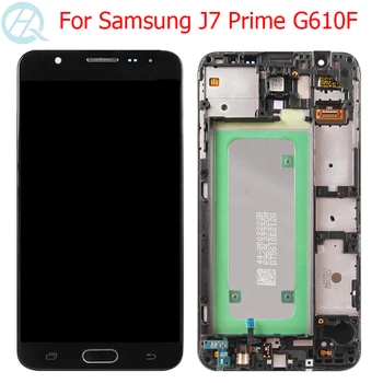 Pôvodné G610F LCD Samsung Galaxy J7 Prime 2016 Displej S Rámom 5.5