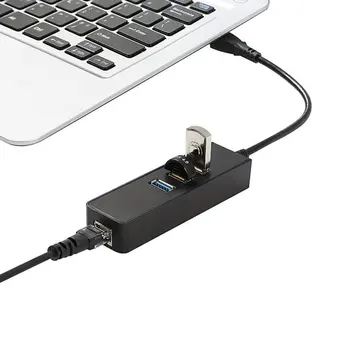Káblové USB 3.0, Gigabit Ethernet Plastové RJ45 LAN (10/100/1000) mb / s Sieťový Adaptér Ethernet Network Karta Pre PC 1 Kus