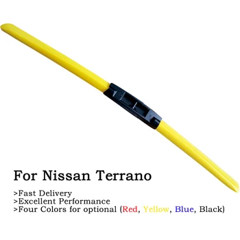 2 ks Farebné Frameless Stierače Pre Nissan Terrano Auto Od roku 1993 Do Roku 2020 Červená Žltá Modrá alebo Čierna Predné Stierače