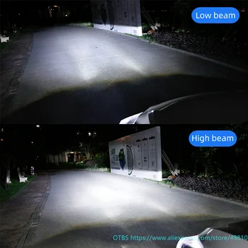 2 ks 90W 6000K H4 LED Mini Projektor Svetlometu Objektív Automobles Žiarovka H4 Svetlomet Retrofit Auto Styling Hi/Lo diaľkové Svetlá 12v 24v