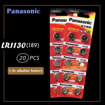 20PCS Originálne veľkoobchod PANASONIC LR54 189 AG10 L1131 SR1130 G10 V10GA 389 Alkalické Tlačidlo Bunky Mince Batérie Doprava Zadarmo