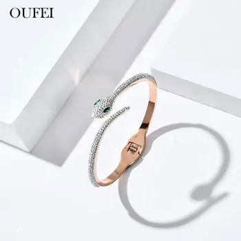 OUFEI Rose Gold Charms Had Náramok Pre Ženy z Nehrdzavejúcej Ocele, Šperky Žena Putá Náramky, Prívesky 2020 Módne Šperky