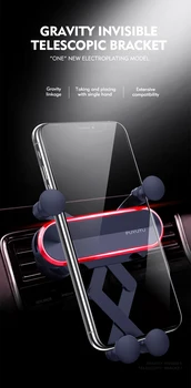 Mobilný Telefón, Univerzálny Držiak Auta Držiak Gravitácie Auto Držiaka Telefónu Smartphone, GPS SupportFor iPhone Xiao Samsung