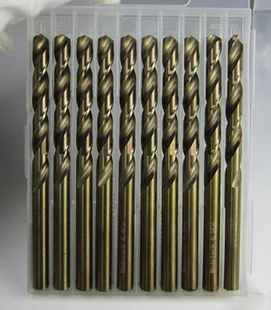 10PCS Ø 3,2 mm 4 mm 4,8 mm 5,5 mm 6,5 mm M35 Twist Vrtákov kovov s Vysokou presnosťou otvor spracovanie HSS-CO5% kobaltu pre stianless
