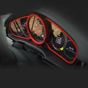 Interiér Prístrojový Panel Dekoratívne Rám Auta Styling Príslušenstvo Pre Porsche Cayenne 2018 2019